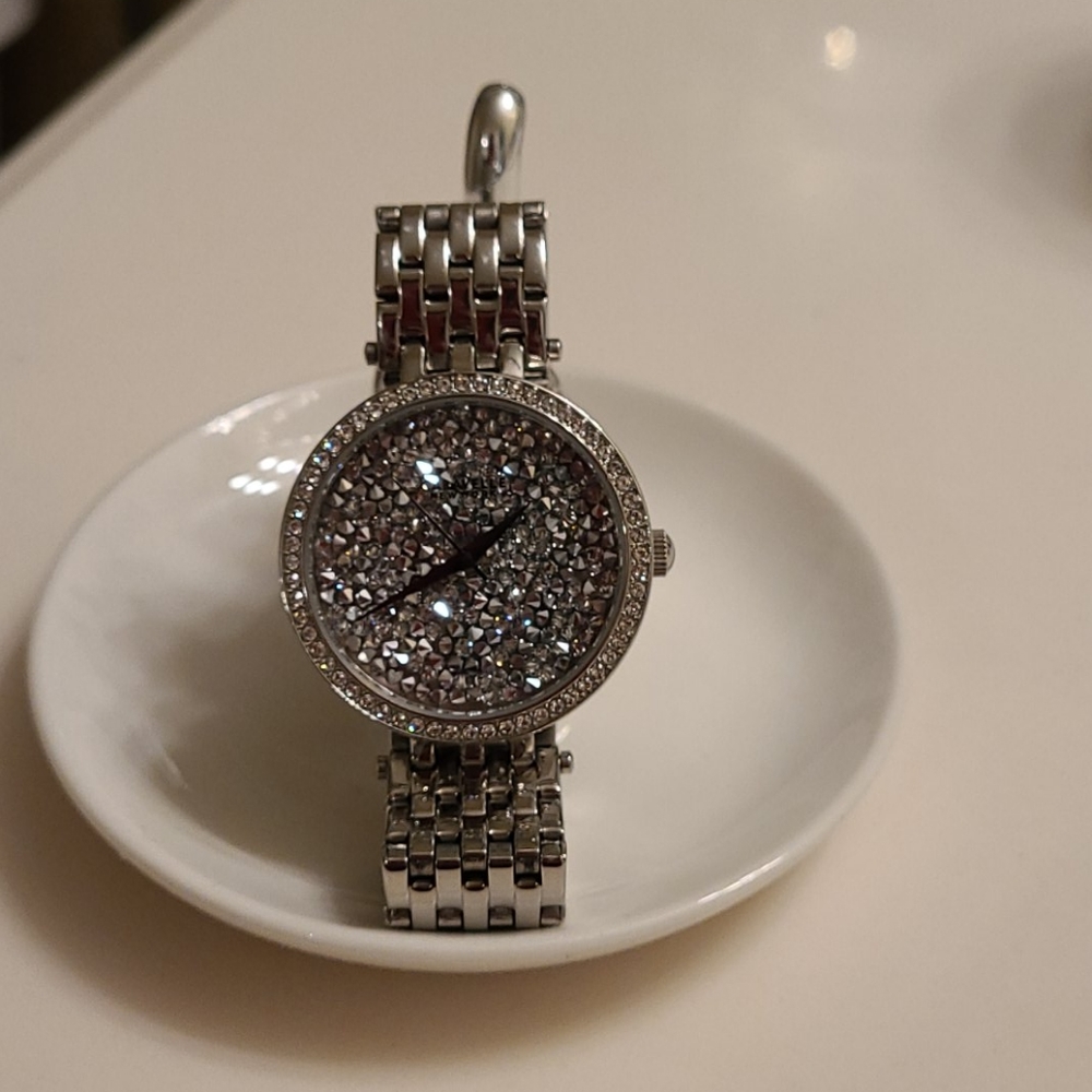 Silver Rhinestone Watch